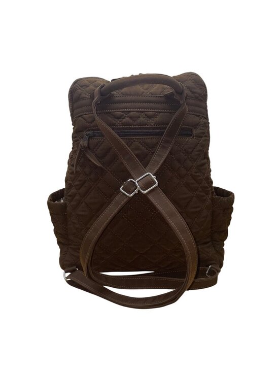 Vera Bradley Women’s Brown Quilted Fabric With Buckle Front Pocket Backpack main image 7